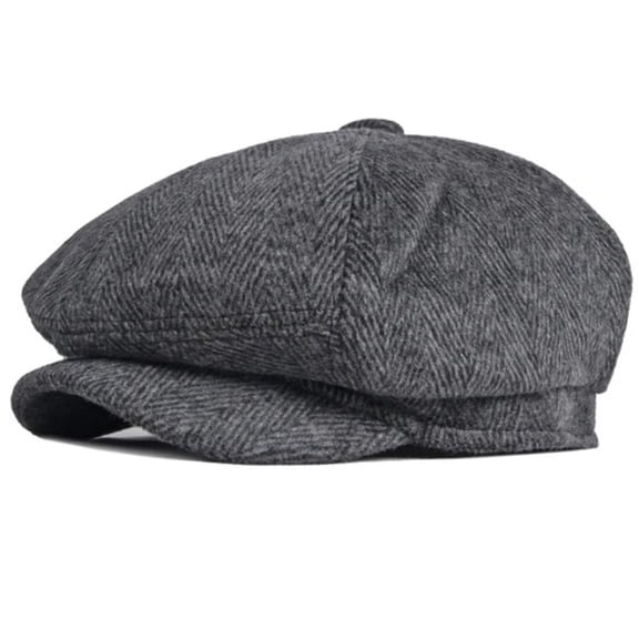 SikaFu Berets New Autumn Winter Hat Vintage Wool Beret Cap Retro Octagonal Newsboy Flat Cap Men Women Artist Painter Beret Hat