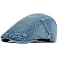 thumbnail image 1 of SikaFu Berets New Spring Autumn Hat Cap for Men Women Adjustable Ivy Newsboy Flat Cap Beret Hat Male Female Denim Beret Cap, 1 of 6
