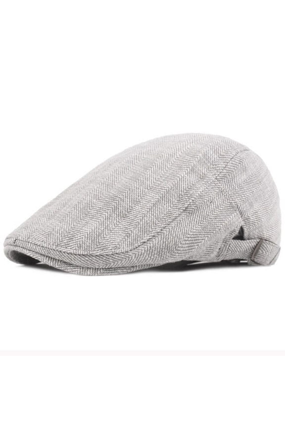 Berets Spring Autumn Cap Hat Retro Newsboy Ivy Flat Cap Vintage Striped Artist Painter Hat Adjustable Men Women Beret Cap