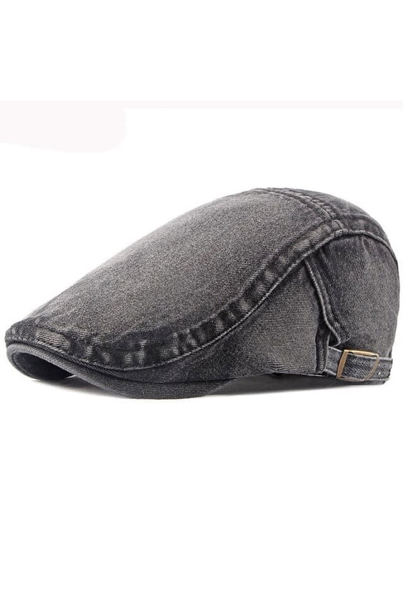 Berets Spring Autumn Men Women Cap Hat Retro Denim Beret Cap Artist Painter Beret Hat Adjustable Ivy Newsboy Flat Cap Men
