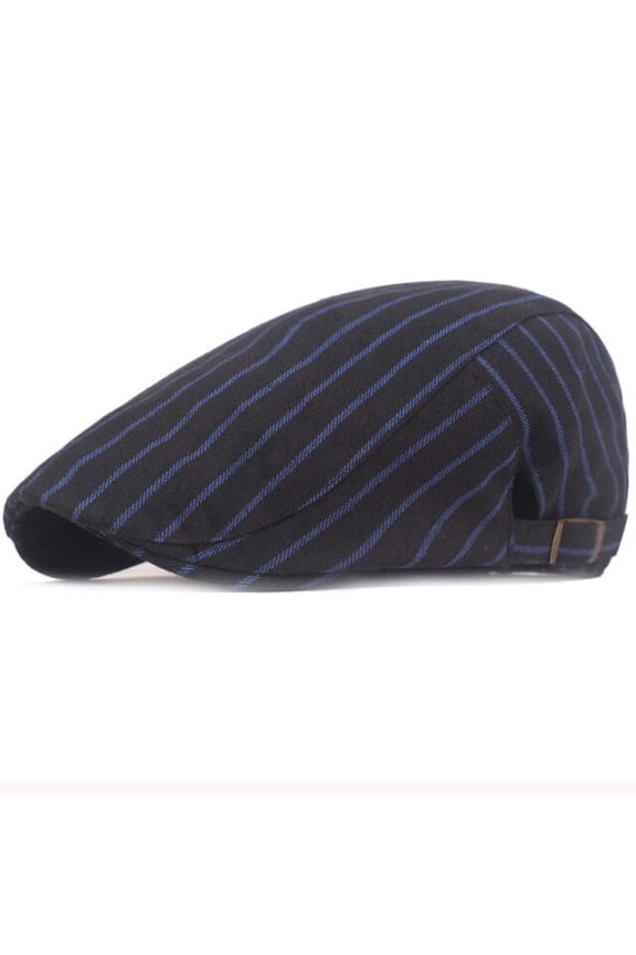 Berets Spring Summer Cap Hat Vintage Striped Ivy Newsboy Flat Cap Men Adjustable Artist Painter Beret Hat Male Beret Cap