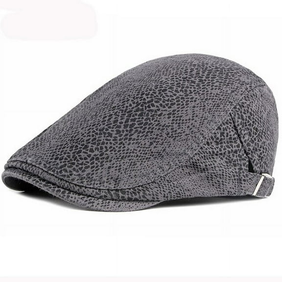 SikaFu Berets Spring Summer Men Women Beret Hat Snake Skin Pattern Beret Cap Adjustable Ivy Newsboy Flat Cap Artist Painter Hat