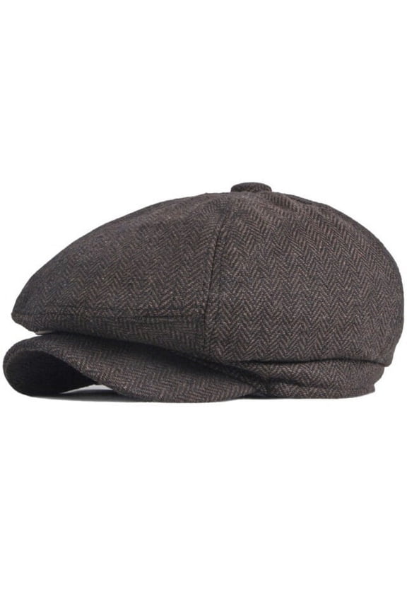 Berets Vintage Striped Octagonal Newsboy Cap Men Women Artist Painter Beret Hat Male Female Spring Autumn Flat Beret Caps