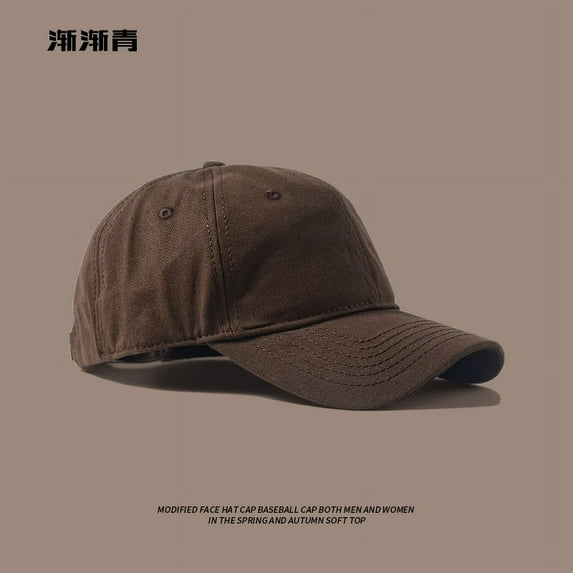 SikaFu Big Colored Baseball Cap For Men, Big Face, Autumn And Winter, Soft Top, Big Head Circumference, Deepened Duckbill Cap, Revealing Face, Small Cap For Children