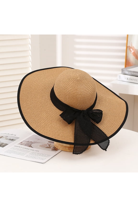 Big Eaves Folding Bow Bowl Ms. Version Of The Trendy Outdoor Beach Sun Hat Sunscreen Hat
