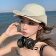 thumbnail image 1 of SikaFu Big Hat Rear Sun Fisherman Hat Female Summer Anti -Ultraviolet Sunscreen Sun Hat Fast Dry Travel Mountaineering Cap, 1 of 9