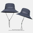 thumbnail image 1 of SikaFu Big Hat Rear Sun Fisherman Hat Female Summer Anti -Ultraviolet Sunscreen Sun Hat Fast Dry Travel Mountaineering Cap, 1 of 9