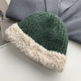 thumbnail image 1 of SikaFu Big Head Wool Hat Female Autumn And Winter Versatile Faces, Small Knitted Winter Thickened, Warm Plush, Earr Fisherman Hat, 1 of 9
