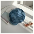 thumbnail image 1 of SikaFu Big Version Spicy Girl Exaggerated Painter Cloud Hat Sweet And Cool Denim Beret Big Head Circumference Female Niche Spicy Girl Octagonal Hat Trend, 1 of 6