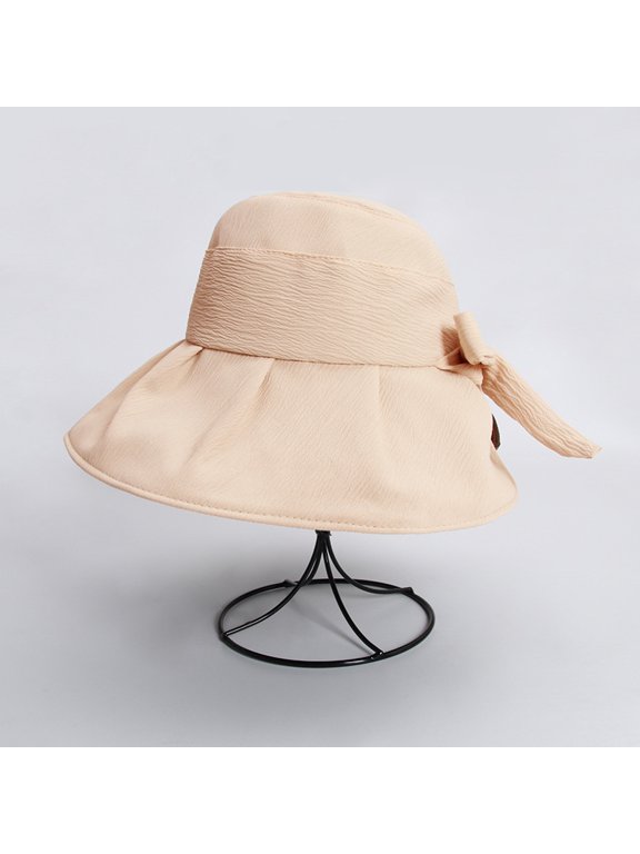 Black Rubber Sunscreen Hat For Women, Summer Japanese Style Large Brimmed Fisherman Hat, UV Resistant Sunshade Hat, Korean Version Breathable Sun Hat