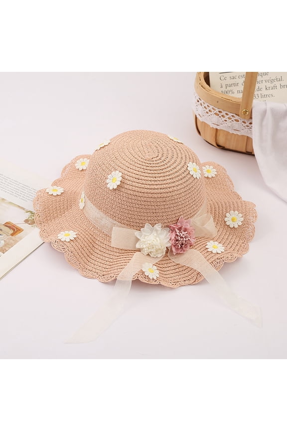 Bow Fairy Straw Hat Can Fold The Sun Hat, Seaside Sun Hat, Fashion Outdoor Hood