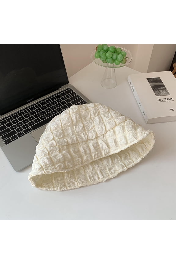 Bubbles Gauze Fisherman Hat Female Spring And Summer Thin Air Breathable Face, Face, Small Barrel Hat Korean Version Of Large Head Surrounding Face
