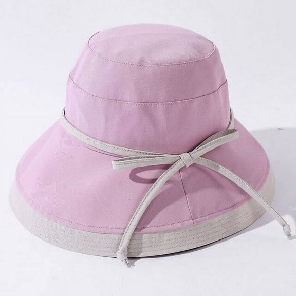 SikaFu Bucket Hat New Fashion Spring Summer Hat Women Cotton Fishing Cap Ladies Wide Brim Sun Hat Female Anti-UV Panama Hat