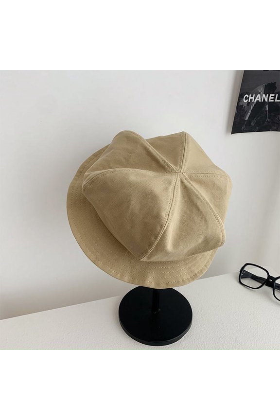 Cloud Hat Women's Korean Edition Showy Face, Small Jellyfish Fisherman's Hat, Japanese Big Headed Waist Beret Hat, Small Crowd Sunshade Bowl Hat, Autumn And Winter