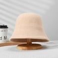 thumbnail image 1 of SikaFu Cordonic Fell Hat Female Autumn And Winter New Plain Bucket Fisherman Hat Version Shows Face Small Covered Face Retro Versatile Cap, 1 of 9