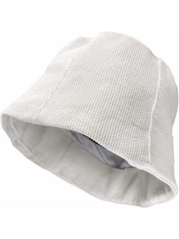 Corduroy Bucket Hat Packable Reversible Fisherman Hat Windproof Fall Winter Hat Travel Beach Summer Cap Boonie Cap