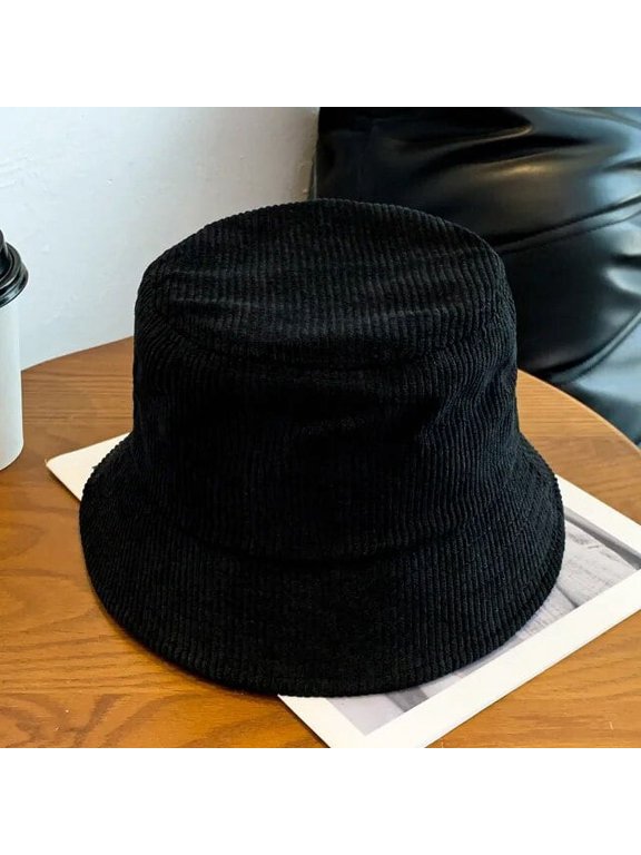 Corduroy Bucket Hats For Women Men Spring Autumn Solid Fisherman Hats Hip Hip Cap Foldable Bob Cheapu Panama Fishing Cap Gorras