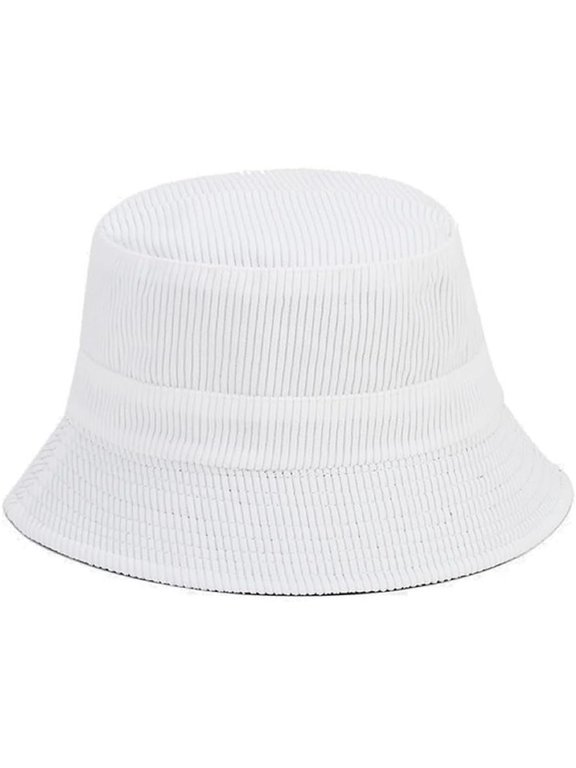 Corduroy Bucket Hats Unisex Reversible Travel Daily Cap for Men Women Teens