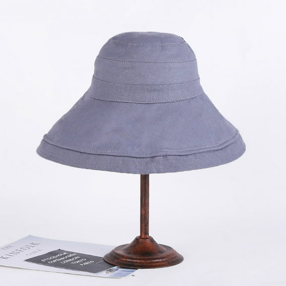 SikaFu Cotton And Linen Wind Rope Solid Color Big Eaves Fisherman Hat Female Casual Versatile Summer Sun Hat Can Fold The Pot