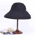thumbnail image 1 of SikaFu Cotton And Linen Wind Rope Solid Color Big Eaves Fisherman Hat Female Casual Versatile Summer Sun Hat Can Fold The Pot, 1 of 9