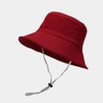 thumbnail image 1 of SikaFu Cotton Solid Color Bucket Hat Fisherman Hat Outdoor Travel Sun Cap For Men And Women 188, 1 of 6