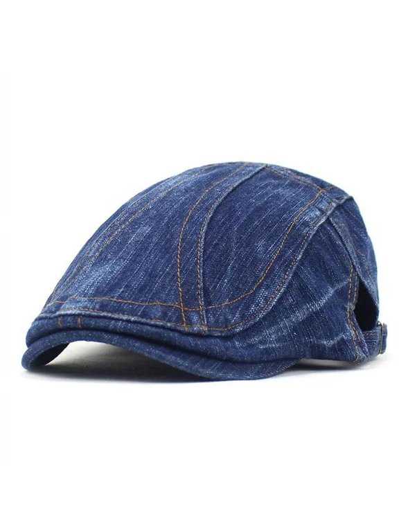 Cotton Solid Color Newsboy Caps Men Flat Peaked Cap Women Painter Beret Hats 06