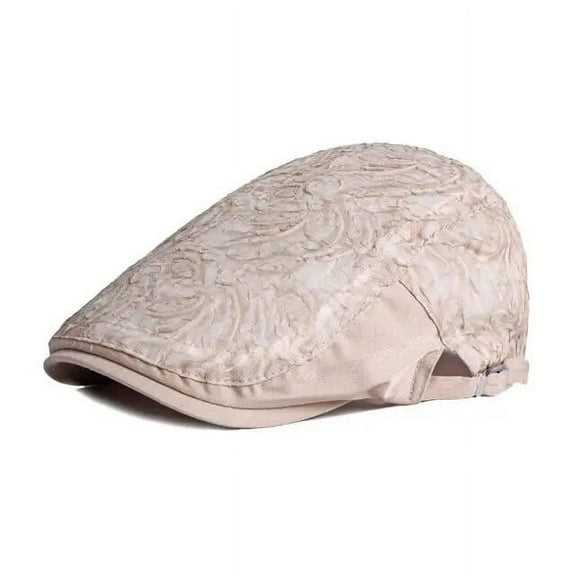 SikaFu Cotton Spring Summer Fashion Joker Flower Newsboy Caps Flat Peaked Cap Women Painter Beret Hats 131