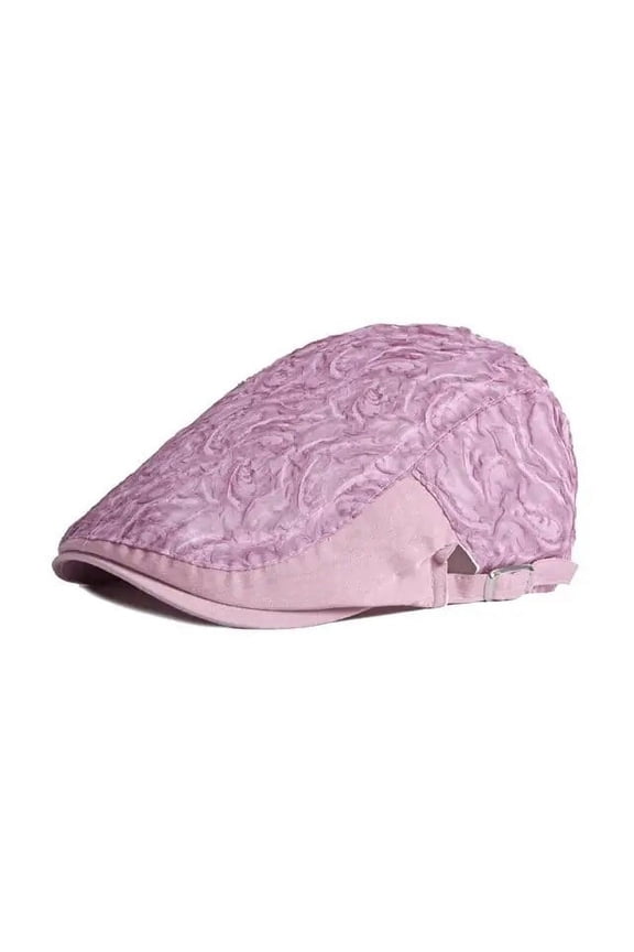 Cotton Spring Summer Fashion Joker Flower Newsboy Caps Flat Peaked Cap Women Painter Beret Hats 131