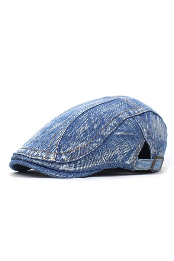 Cotton Washed Denim Breda Hat Men's Front Hat European And American Cross -Border Denim Hood