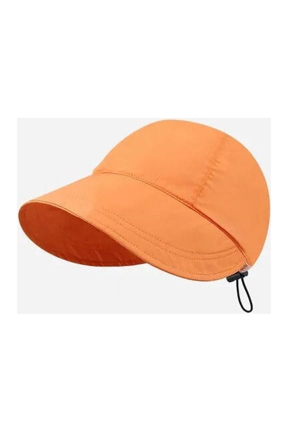 Cotton Women Bucket Hat Spring Summer Adjustable Drawstring Outdoor Beach Sun Hats Foldable Visors Panama Caps Ponytail Cap
