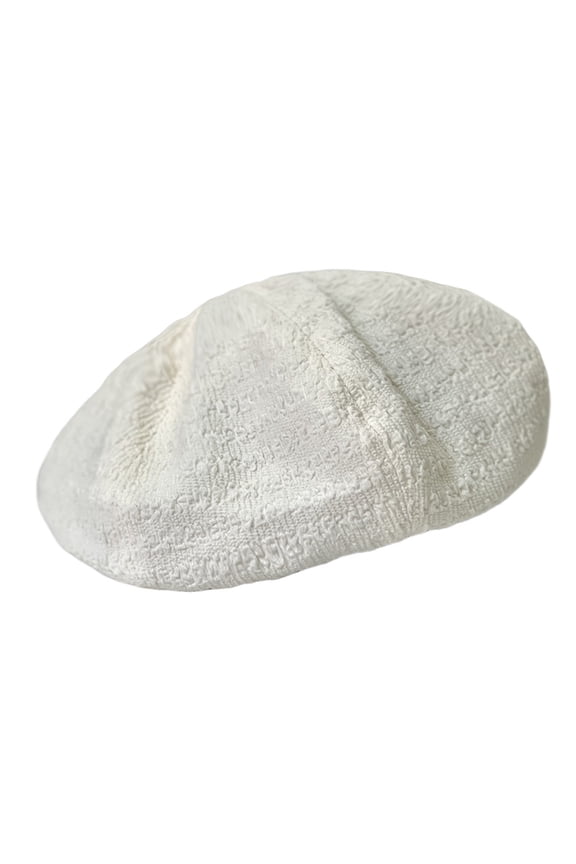 (Cream Yellow In Summer) Show Face Little Belle Hat Children's Folded Bubble Gauze Show White Raspberry Red Painter Hat Trend