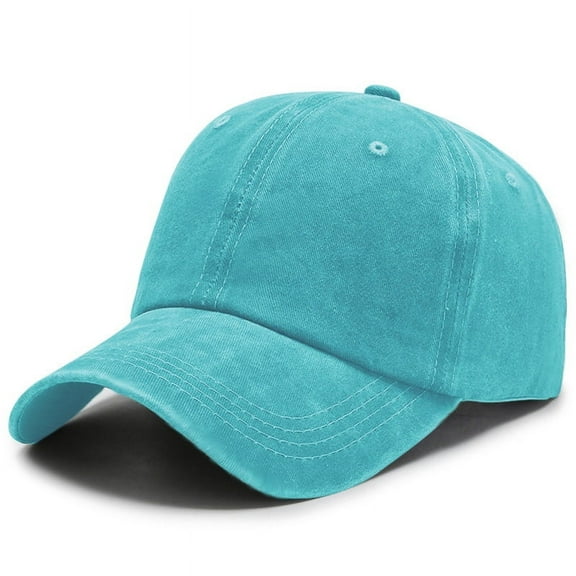 SikaFu Duck Tongue Hat Men's American Retro Distressed Washed Cowboy Baseball Hat Solid Color Wide Brim Versatile Casual Women's Hat