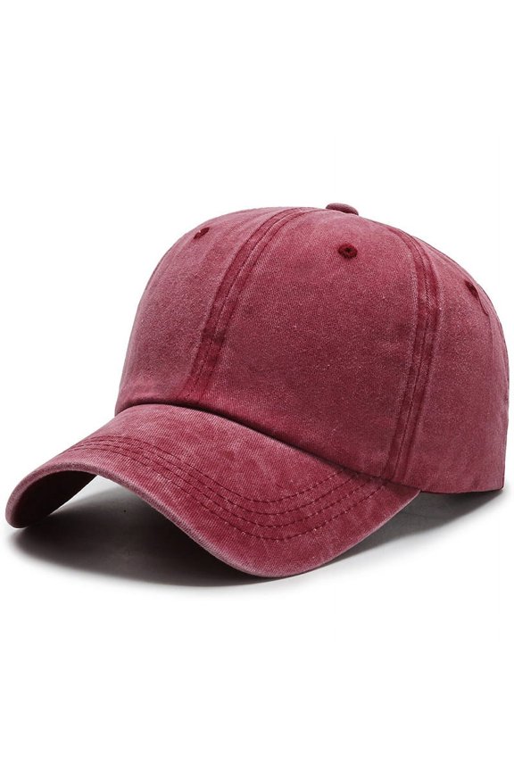 Duck Tongue Hat Men's American Retro Distressed Washed Cowboy Baseball Hat Solid Color Wide Brim Versatile Casual Women's Hat