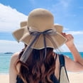 thumbnail image 1 of SikaFu Fashion Fisherman's Silk Scarf Hat Women's Bows Bow Sun Sunscat Hat Summer Versatile Ultraviolet Sun Hat, 1 of 9