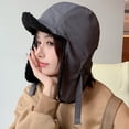 thumbnail image 1 of SikaFu Fashion Men Women Winter Hat Thick Warm Windproof Earflap Cap Male Female Berber Fleece Trapper Ski Russian Hat Bomber, 1 of 6