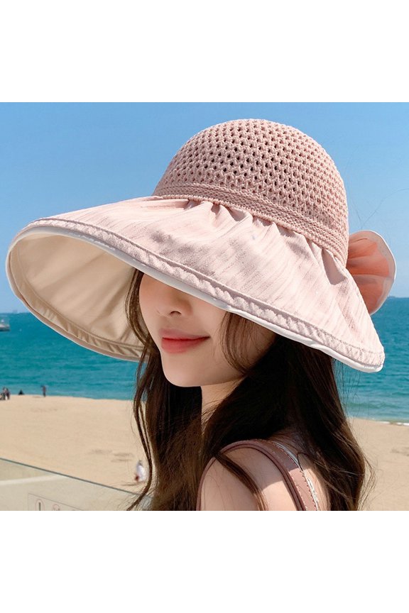 Fashionable Personality Empty Top Hat Ms. Summer Sequenant Big Hat Bave Sun Gockery Outdoor Face Hat Fisherman Hat