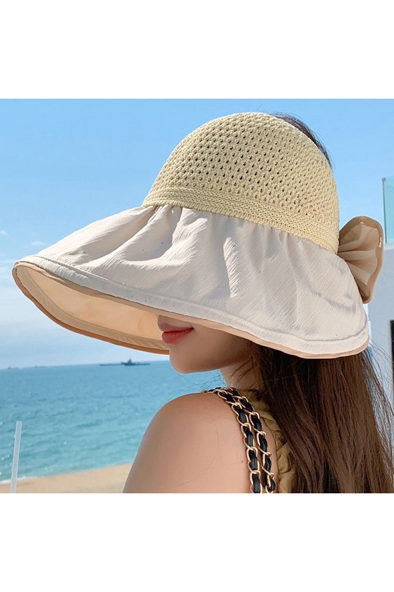Fashionable Personality Empty Top Hat Ms. Summer Sequenant Big Hat Bave Sun Gockery Outdoor Face Hat Fisherman Hat