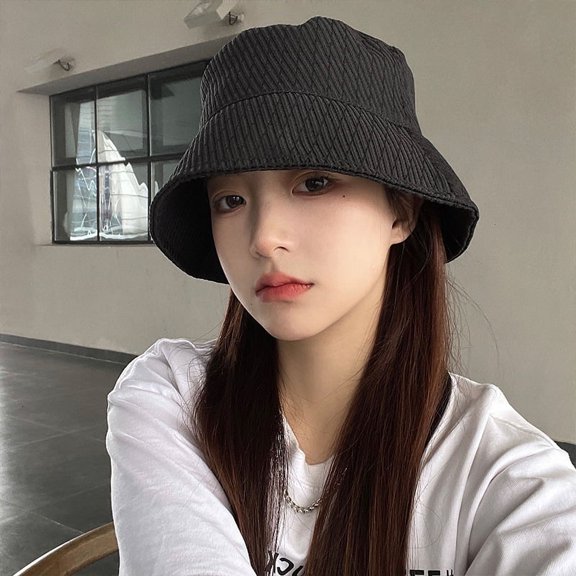 SikaFu Fisherman's Hat, Versatile For Women, Bucket Hat, Suitable For Big Face, Big Head Circumference, Sun Shading, Sun Protection, And Small Facial Appearance. Wholesale Of Plain Basin Hats