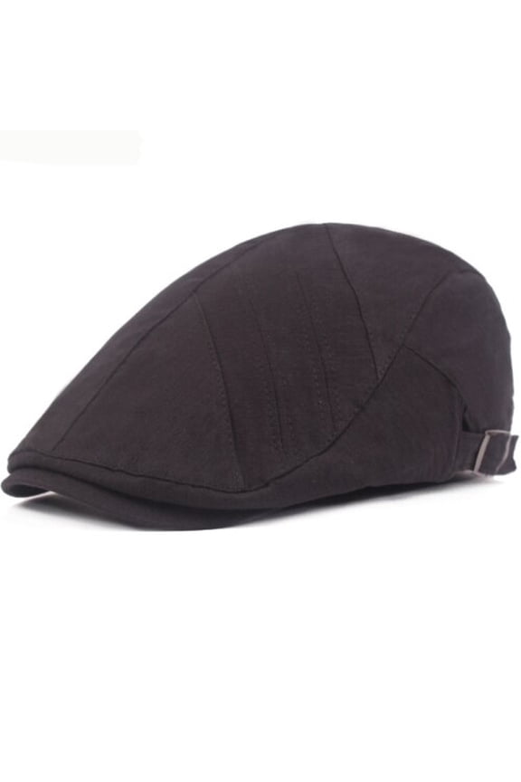 Flat Cap Vintage Men Women Hat Spring Summer Cotton Berets Adjustable Ivy Newsboy Cap Men Retro Cabbie Gastby Beret Cap
