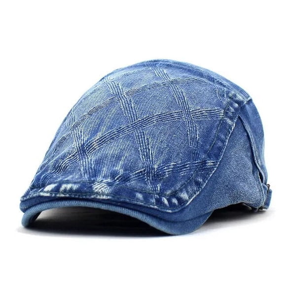 SikaFu Four Seasons Fashion Cotton Solid Geometric Newsboy Caps Men Flat Peaked Cap Women Painter Beret Hats 08