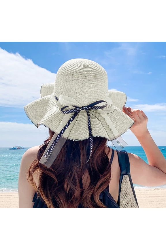 Grass Hat Girl Summer Fisherman's Hat Casual Performing Sweet Sweet Sweeping Seaside Travel Beach Sun Hat