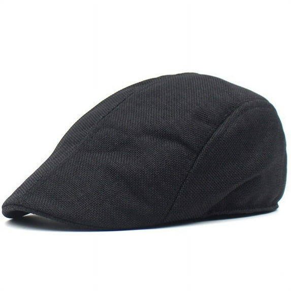 SikaFu Grid Baya Retro Men's Retro Muck Hat Summer Breathable Outdoor Sun Hat A Forward Hat Elderly Hat