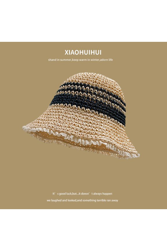 Handmade Weaving Baotou Hat Female Spring And Autumn Thin Hollow Wool Hat Retro Literary Knit Cap