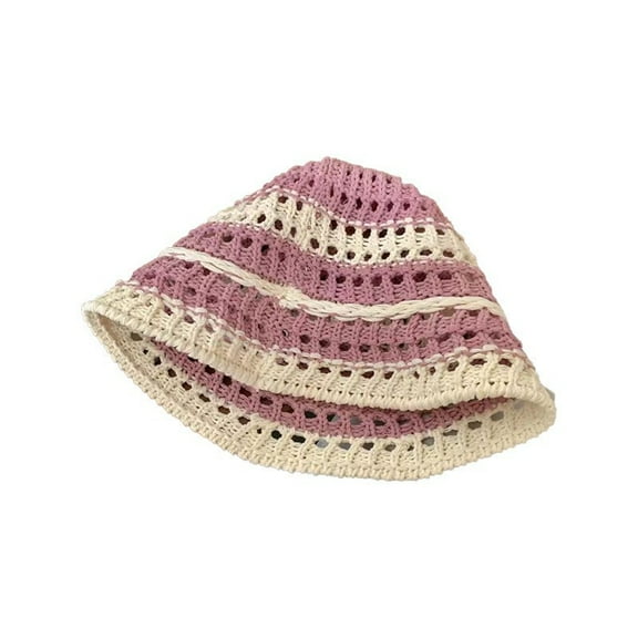 SikaFu Handmade Weaving Baotou Hat Female Spring And Autumn Thin Hollow Wool Hat Retro Literary Knit Cap