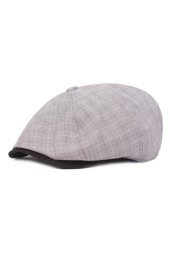 Hat Men's Thin Solid Color Casual Peak Hat Female Breda Hat Outdoor Retro Octagonal Hat Painter Hat Forward Hat