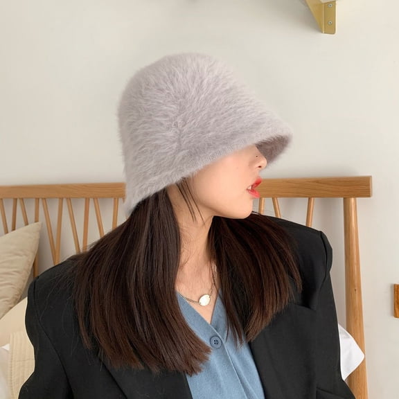 SikaFu Heart Tuku Mao Girl ~ Mei Tan Barle Hat Besides Fisherman Hat Fisherman's Korean Basin Basin Warm Hat Women's Autumn And Winter
