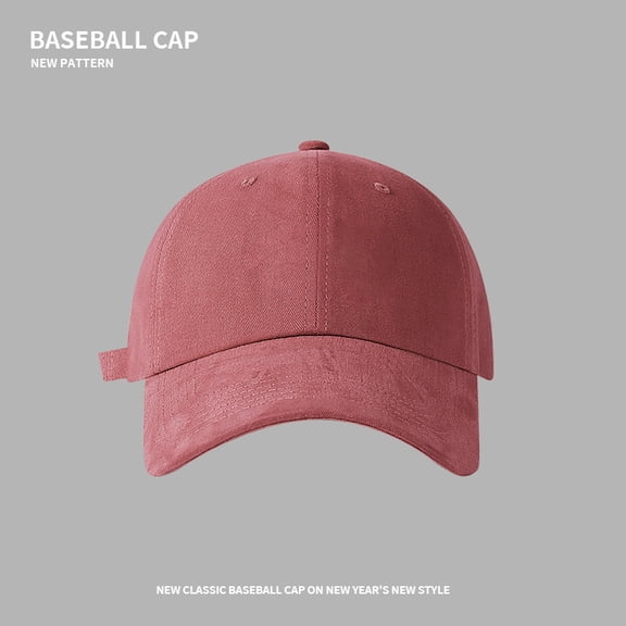 SikaFu High Quality Matte Baseball Cap Korean Version Plain And Retro Versatile Big Head Cap That Looks Small And Soft Top Duckbill Cap