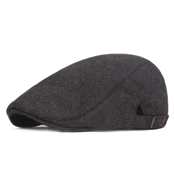 SikaFu Human Character Nibrelo Men's Middle -Aged And Elderly Forward Hat, Warm Casual Young Peak Hat Hat