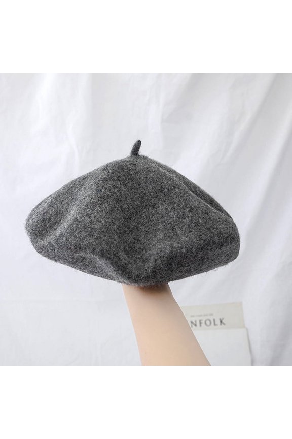 Ishihara Rimi Hat Vintage British Wool Beret Thick Japanese Painter Hat Korean Version Versatile Pumpkin Hat Girl