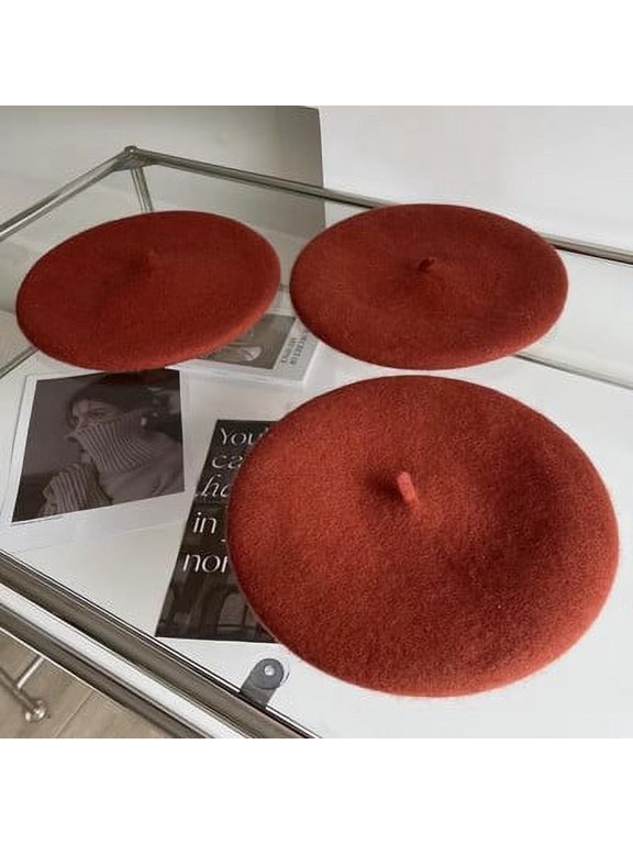 Japanese Fashion Wool Belle Hat, Fashionable Artist Hat, Thickened And Warm In Autumn And Winter, Showcasing Face With Small Pumpkin Hat, Women's Trend